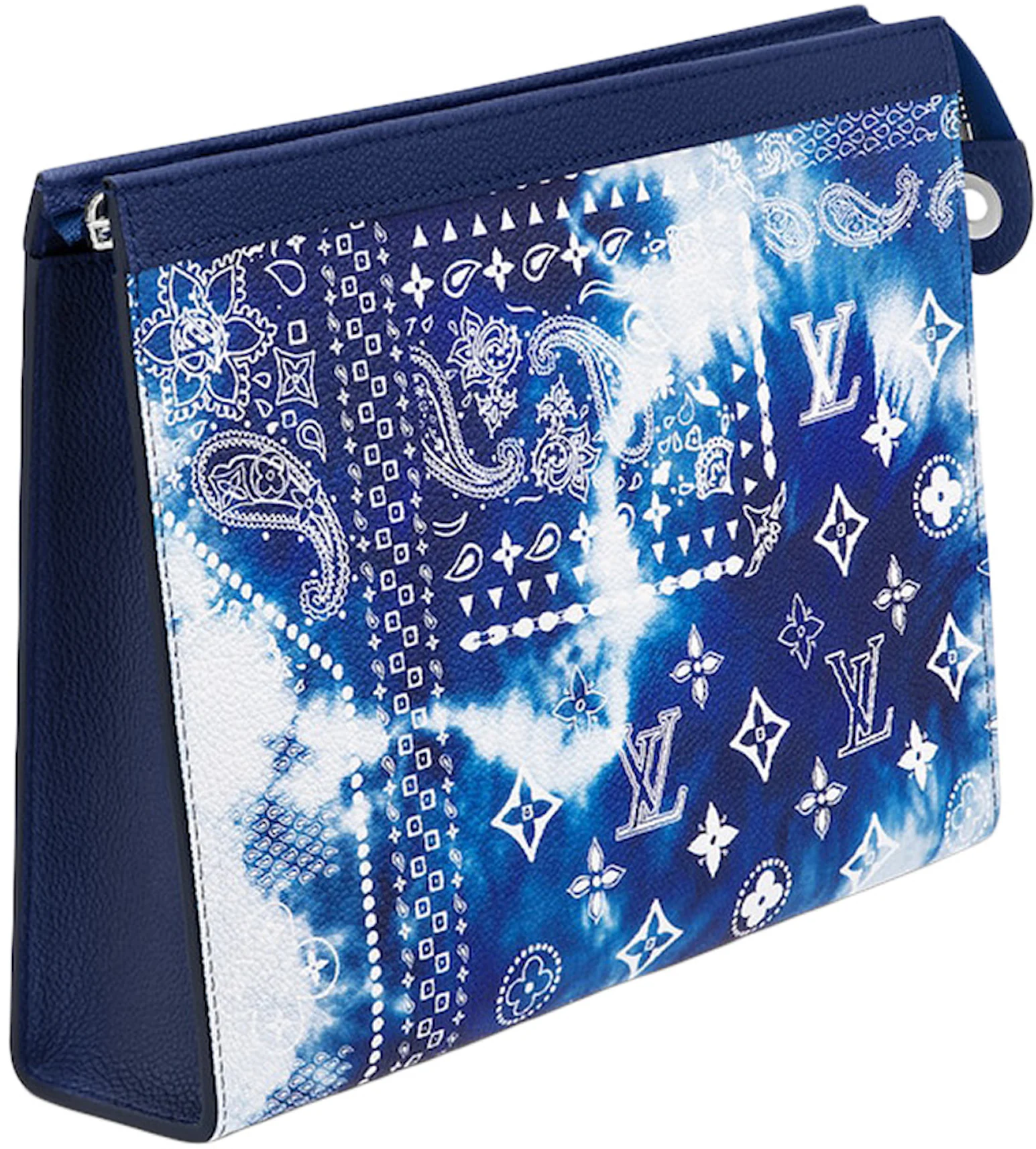 Louis Vuitton Pochette Voyage MM Monogram Bandana Bleached Blue in ...