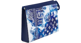 Louis Vuitton Pochette Voyage MM Monogram Bandana Bleached Blue