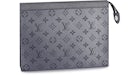 Louis Vuitton Pochette Voyage MM Monogramm Rotguss Grau