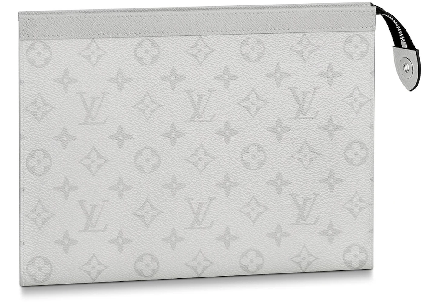Louis Vuitton Pochette Voyage Monogram Eclipse (6 Card Slot) MM Antartica  in Taiga Leather/Canvas with Silver-tone - US