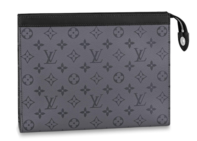 Louis Vuitton Pochette Voyage Monogram Eclipse Reverse MM Gray in