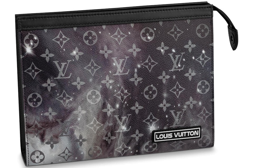 Louis Vuitton Voyage Pochette Monogram Galaxy MM Black Multicolor in Coated  Canvas with Black-tone - GB