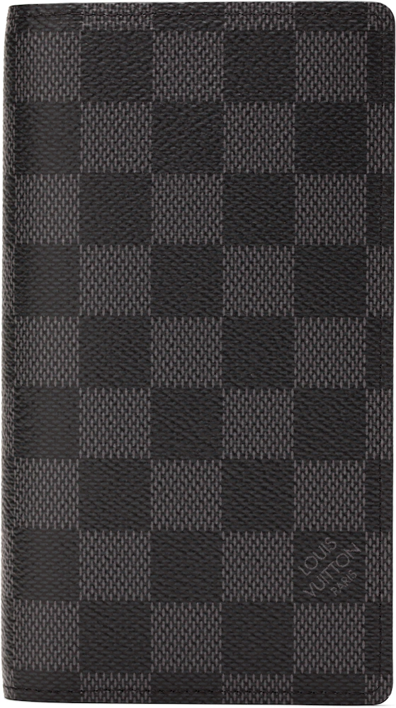 Louis Vuitton Agenda Cover Pocket Damier Graphite Black in Canvas - US