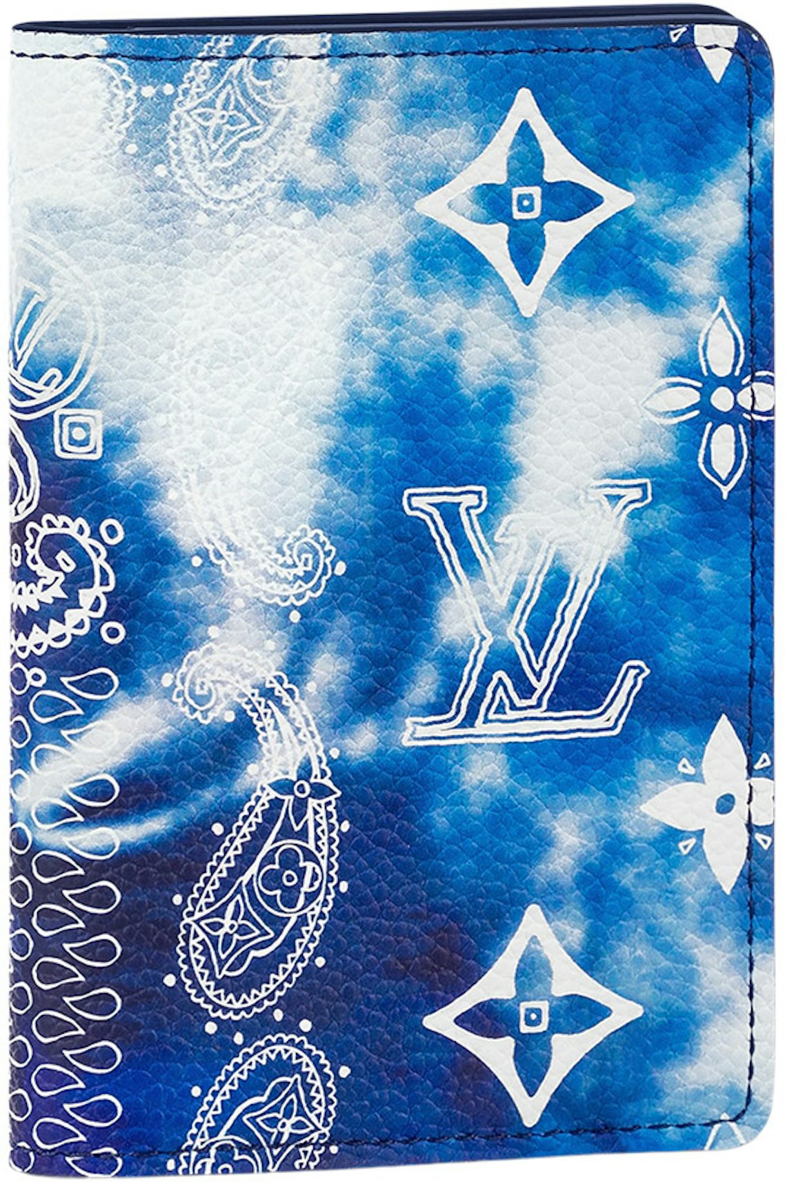Louis Vuitton Pocket Organiser Monogram Bandana Bleached Blue in