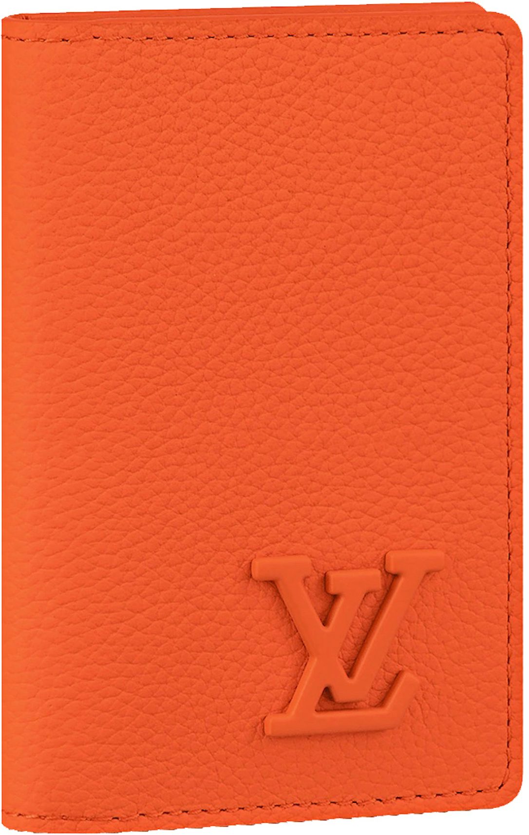 Louis Vuitton Damier Graphite Giant Orange Monogram Logo Pocket Organizer  Wallet