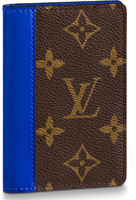 Louis Vuitton LV pocket organiser new Blue Leather ref.239237 - Joli Closet