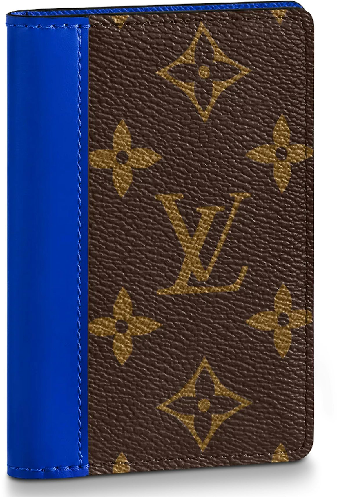 LOUIS VUITTON Taurillon Illusion Pocket Organizer Bleu Vert