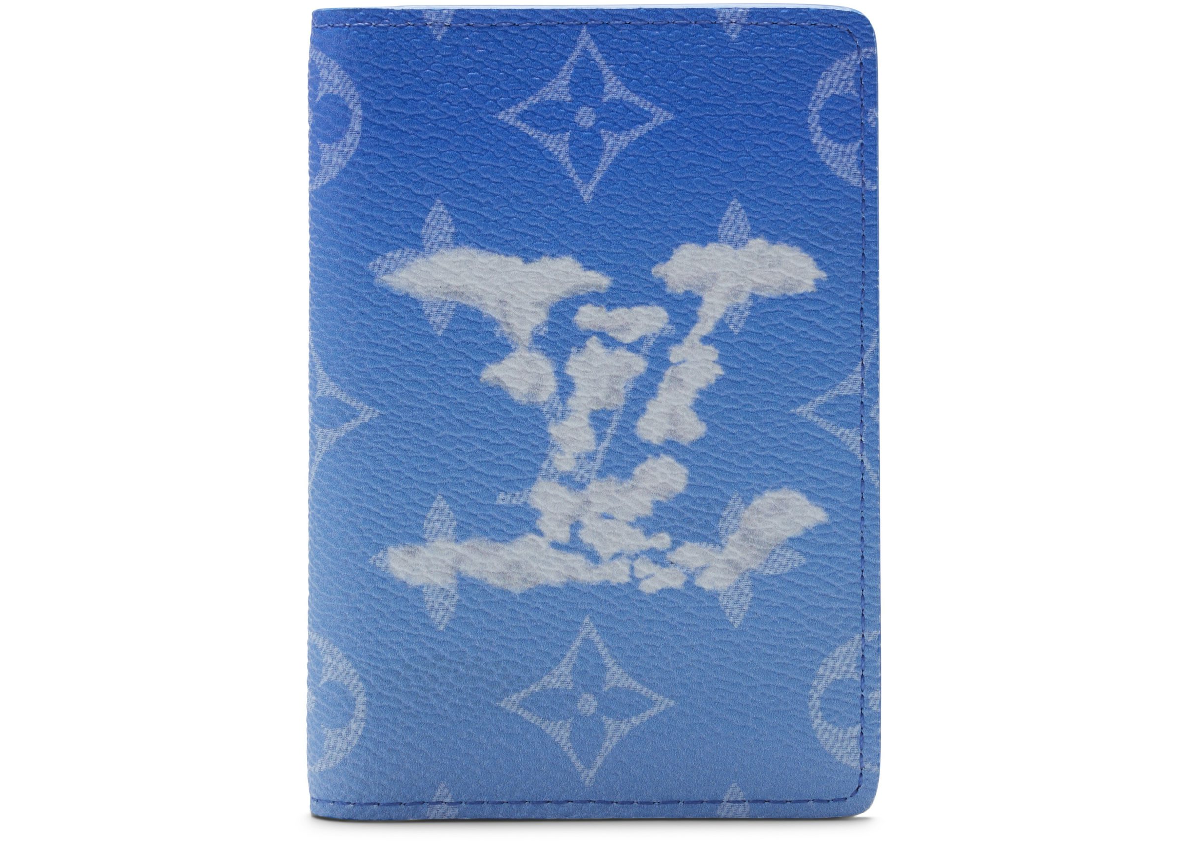 Louis Vuitton Squared Pouch Bag Charm Clouds Monogram Blue in Coated Canvas  with Silver-tone - US