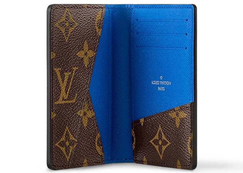 Louis Vuitton Pocket Organizer Colormania Blue in Monogram Macassar Coated Canvas KR