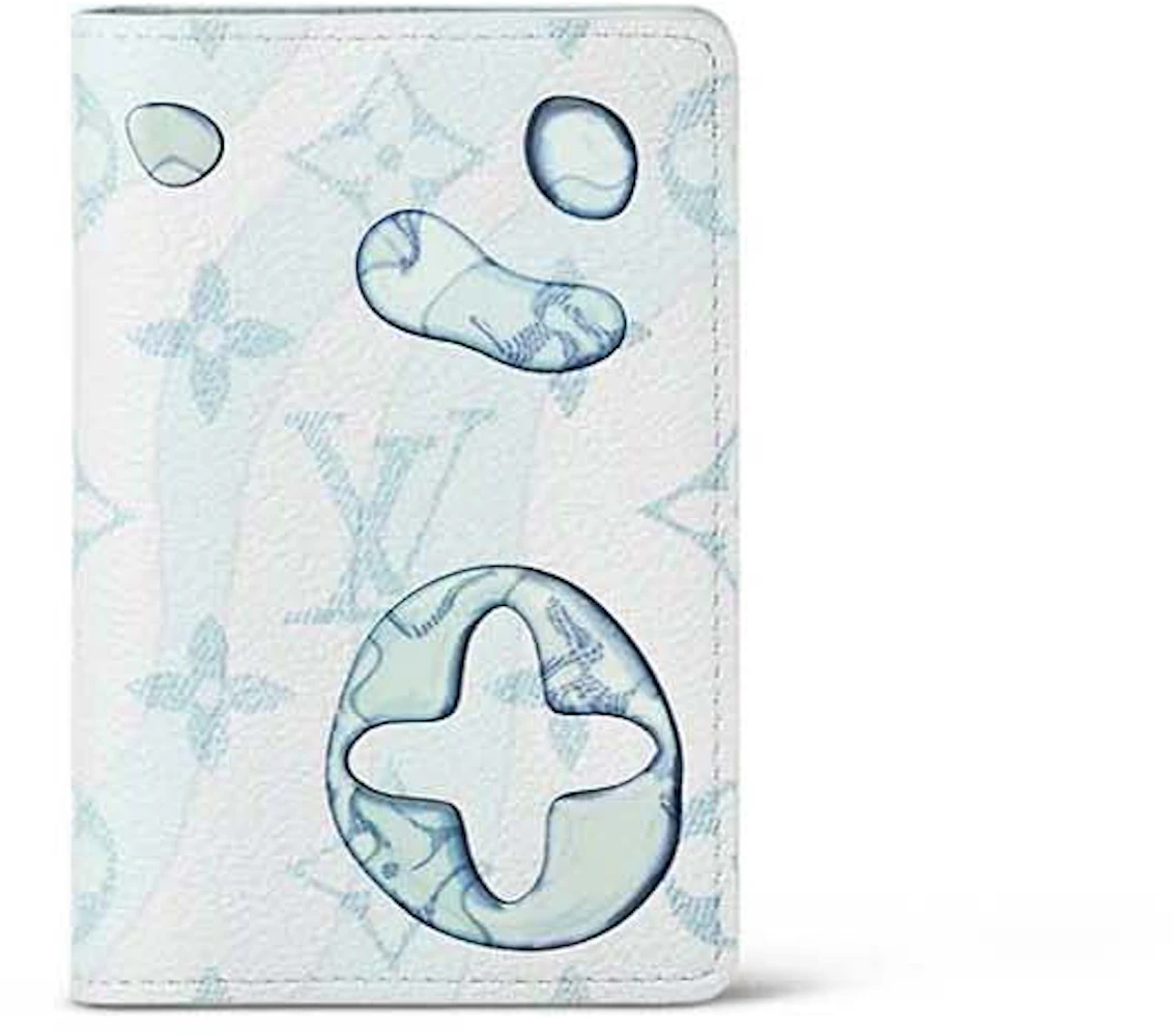 Louis Vuitton Blue Bandana Print Pocket Organizer NEW w/ receipt