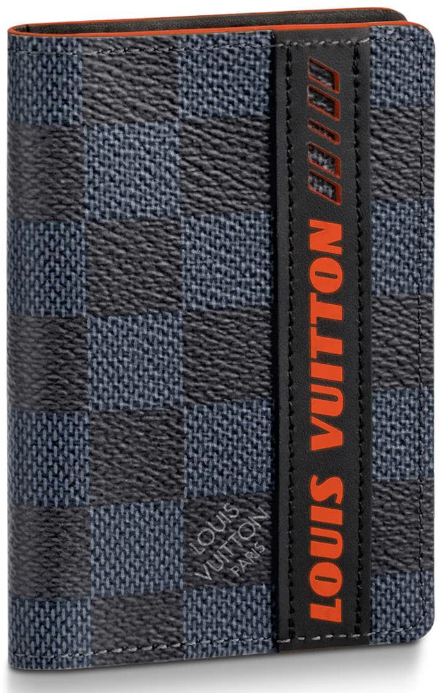 Louis Vuitton Multiple Wallet Damier Cobalt Race Blue Orange in Coated  Canvas/Leather with Silver-tone - US