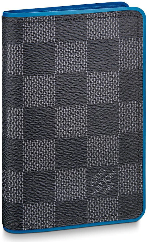 Louis Vuitton Pocket Organizer Damier Graphite Gray/Blue in Coated Canvas -  US