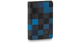 Louis Vuitton Pocket Organizer Damier Graphite Pixel Blue