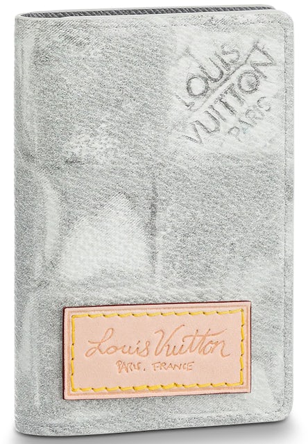 Louis Vuitton Pocket Organizer Damier Salt Light Grey in Coated