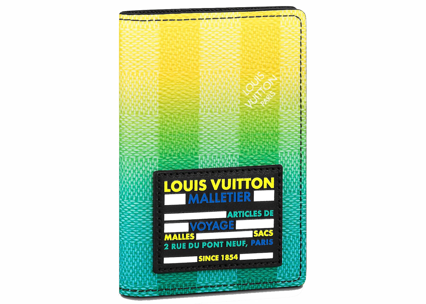 Louis Vuitton Pocket Organizer Damier Stripes Gradient Green in