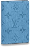 Louis Vuitton Pocket Organizer Taurillon Illusion Blue/Green in