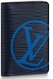 LOUIS VUITTON AUTHENTIC POCKET Organizer Epi Leather Giant Monogram Bleu  Marine