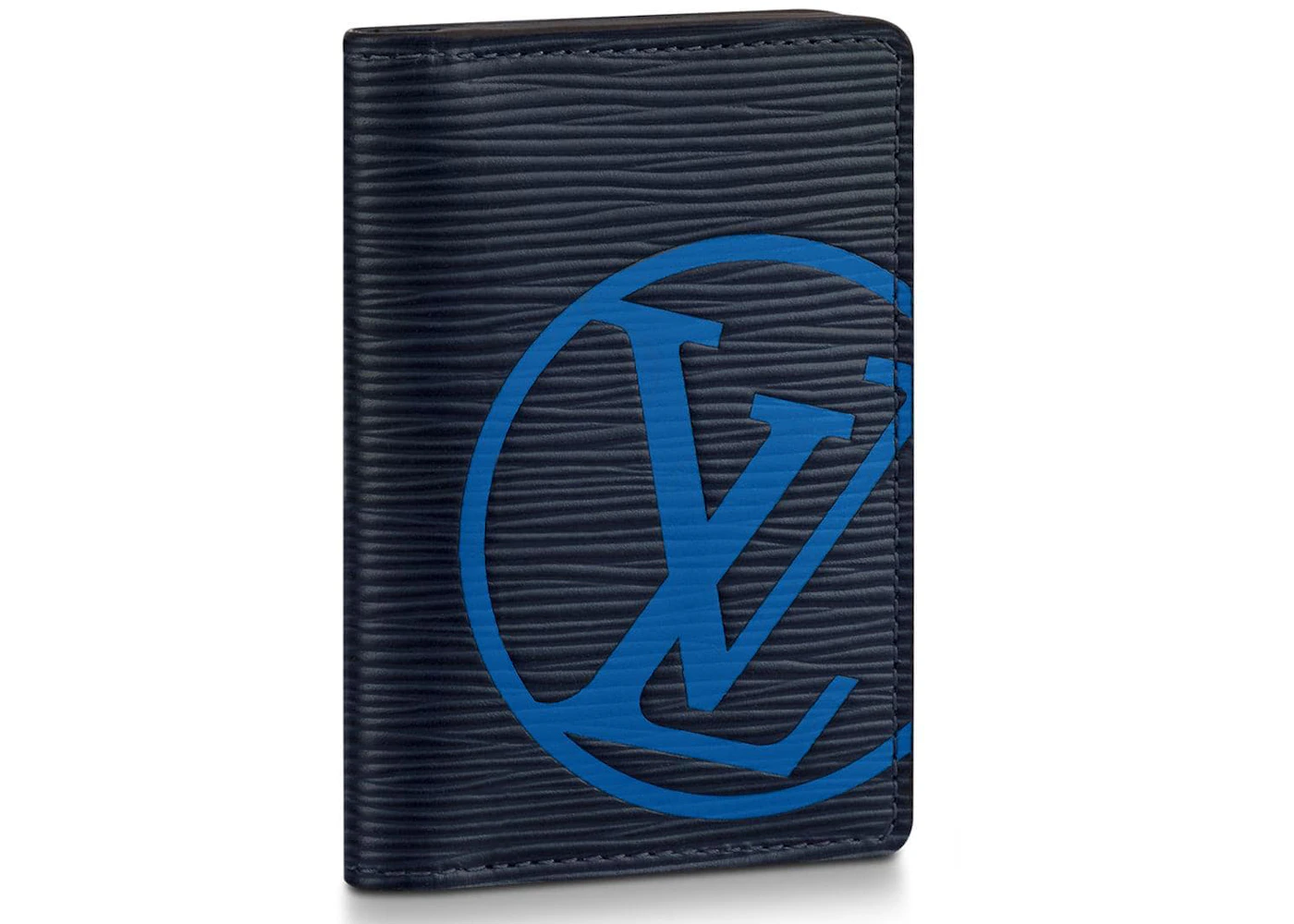 Louis Vuitton Pocket Organizer Epi LV Initials Bleu Marine in