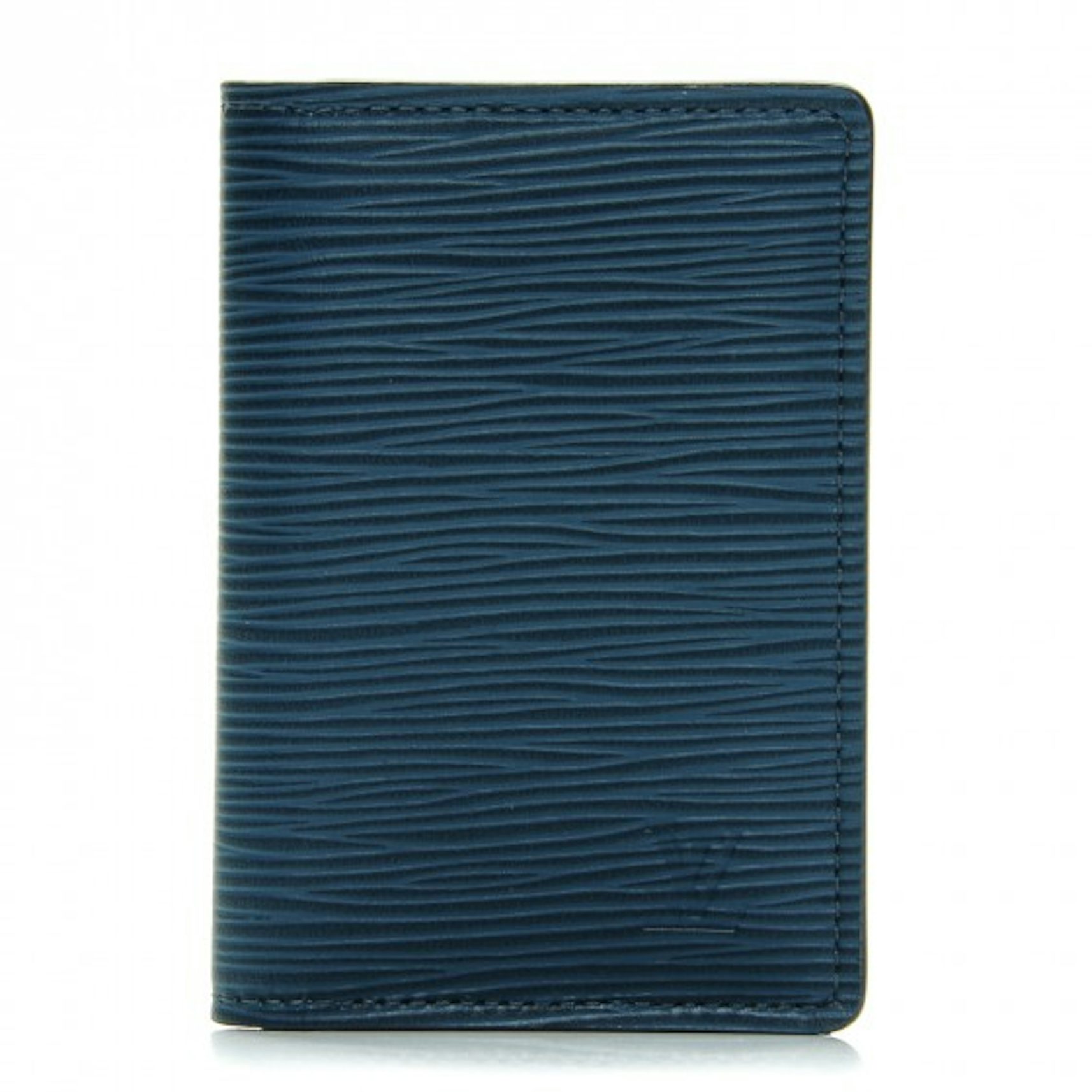 Authenticated Used Louis Vuitton Epi Organizer De Poche M61821 Epi Leather  Card Case Navy Blue 