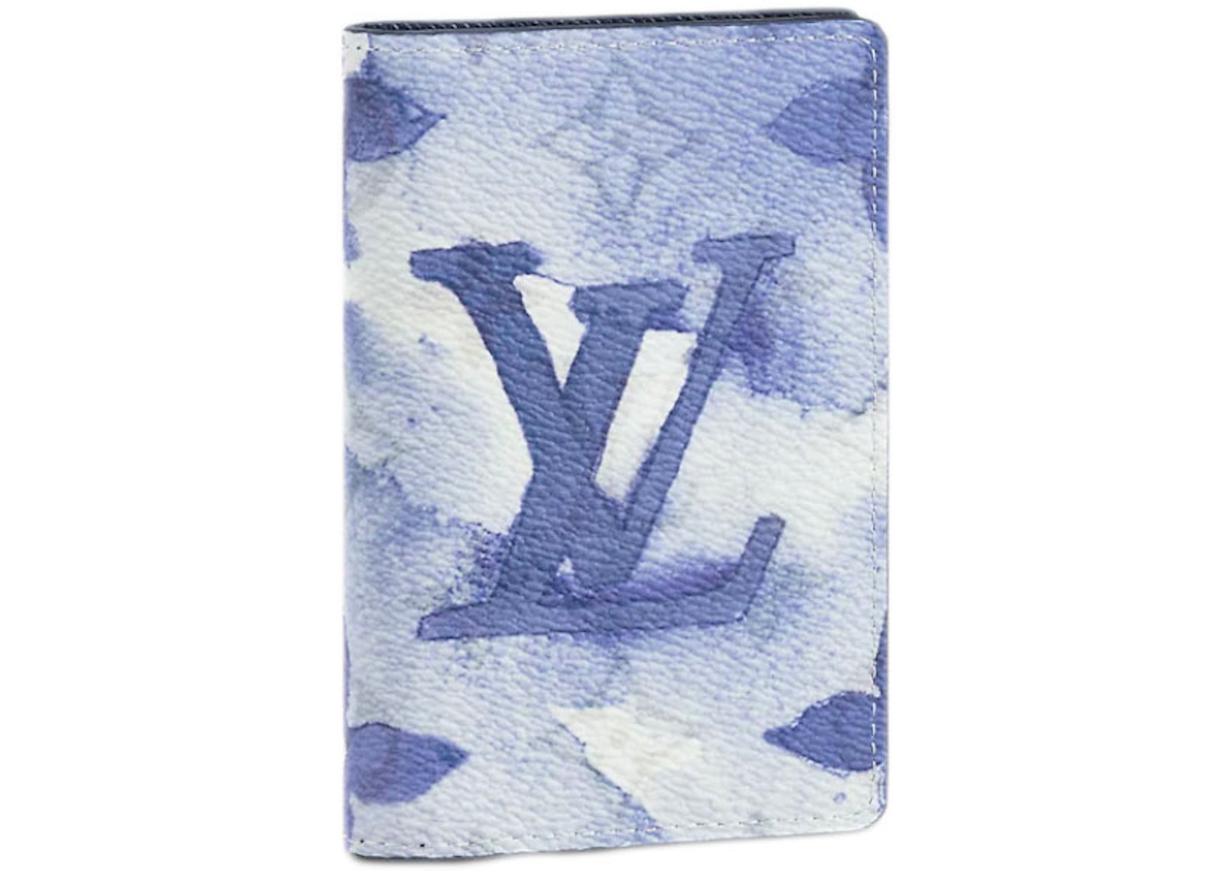 Louis Vuitton Pocket Organizer Monogram Blue in Coated Canvas - US