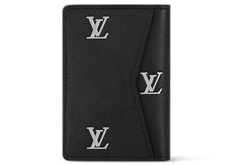 Louis Vuitton Pocket Organizer LV Blason Black in Calfskin Leather US