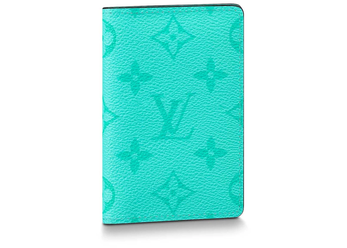 Louis Vuitton Pocket Organizer Miami Green in Monogram Coated Canvas/Taiga  Cowhide Leather - US
