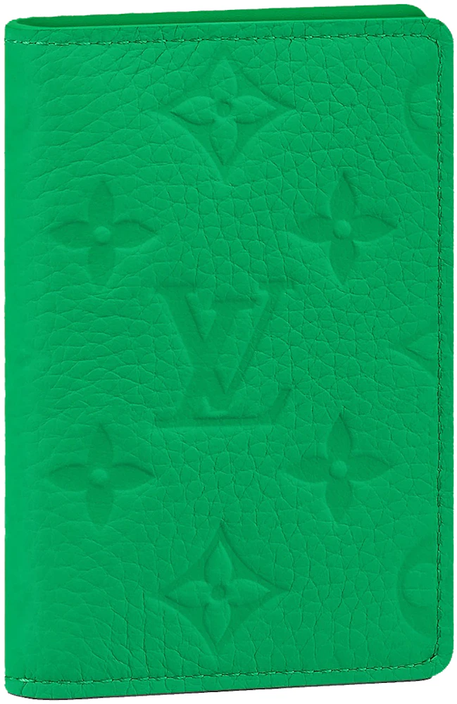 Louis Vuitton Pocket Organizer Minty Green in Taurillon Calfskin Leather -  US