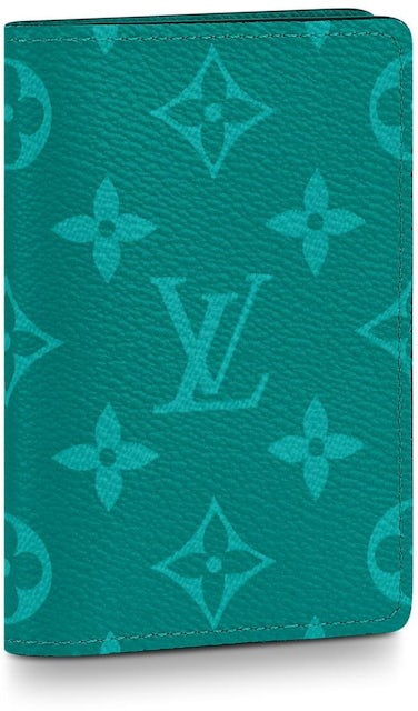 Louis Vuitton Pocket Organizer Monogram  Taiga Pine Green in