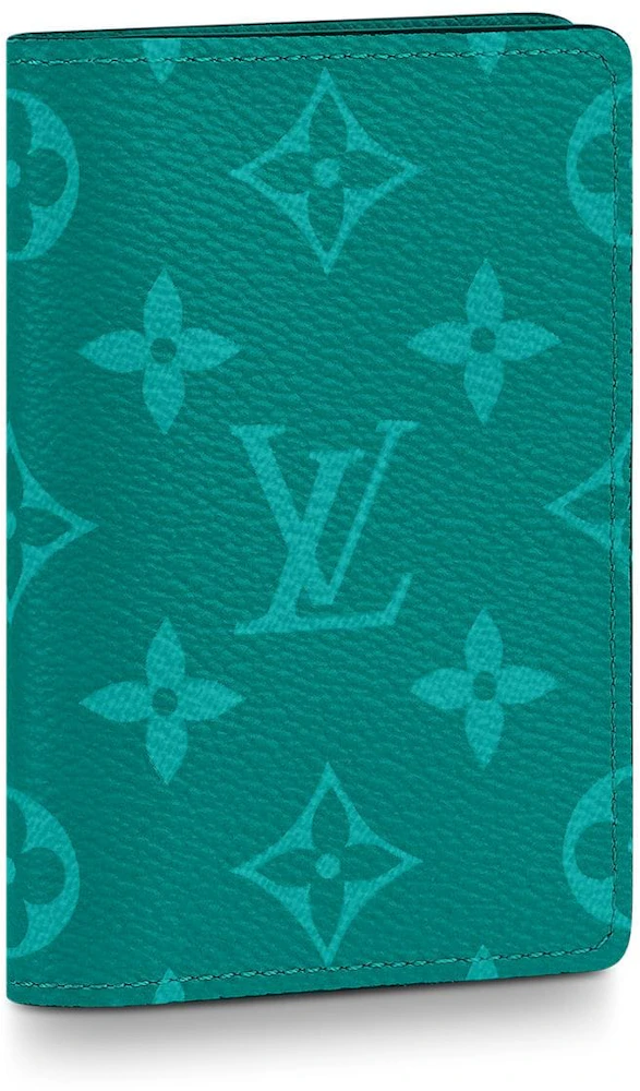 Louis Vuitton Pocket Organizer Monogram  Taiga Pine Green in Taiga  Leather/Coated Canvas with Silver-tone - US