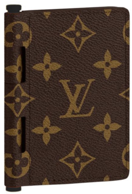 Louis Vuitton Pocket Organizer Monogram Black-tone Brown in Canvas