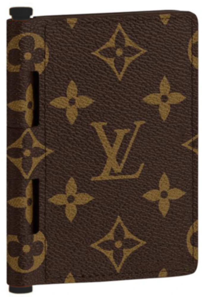 Louis Vuitton Pocket Organizer Monogram Black-tone Brown in