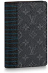 Louis Vuitton Pocket Organizer Monogram Eclipse (3 Card Slot) Patchwork Multicolor