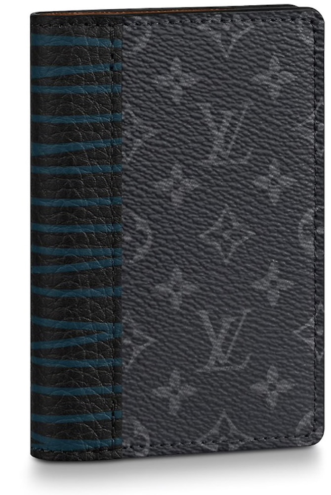Louis Vuitton Pocket Organizer Eclipse (3 Card Patchwork Multicolor Coated Canvas/Cowhide Leather