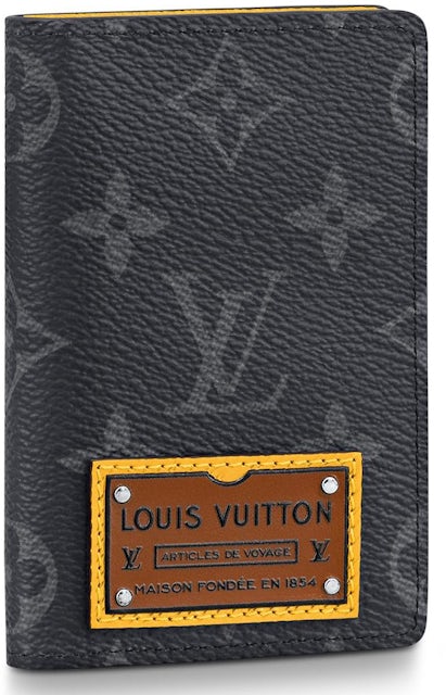 Louis Vuitton Men's Leather & Canvas Monogram Titanium Voyager