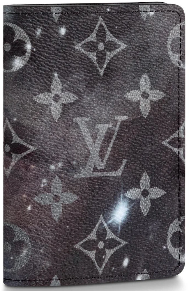 Louis Vuitton Pocket Organizer Monogram Galaxy Black Multicolor - Mens