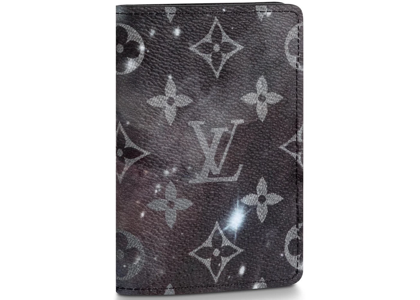 Louis Vuitton Pocket Organizer Monogram Galaxy Black Multicolor - Mens