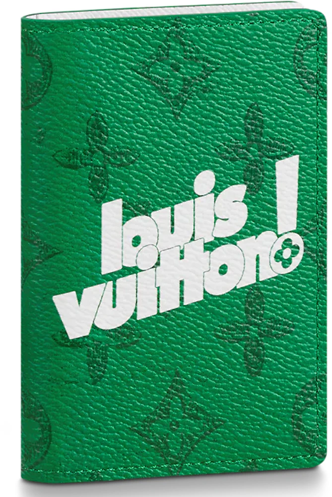 Louis Vuitton LV pocket organizer new Green Cloth ref.1024691 - Joli Closet