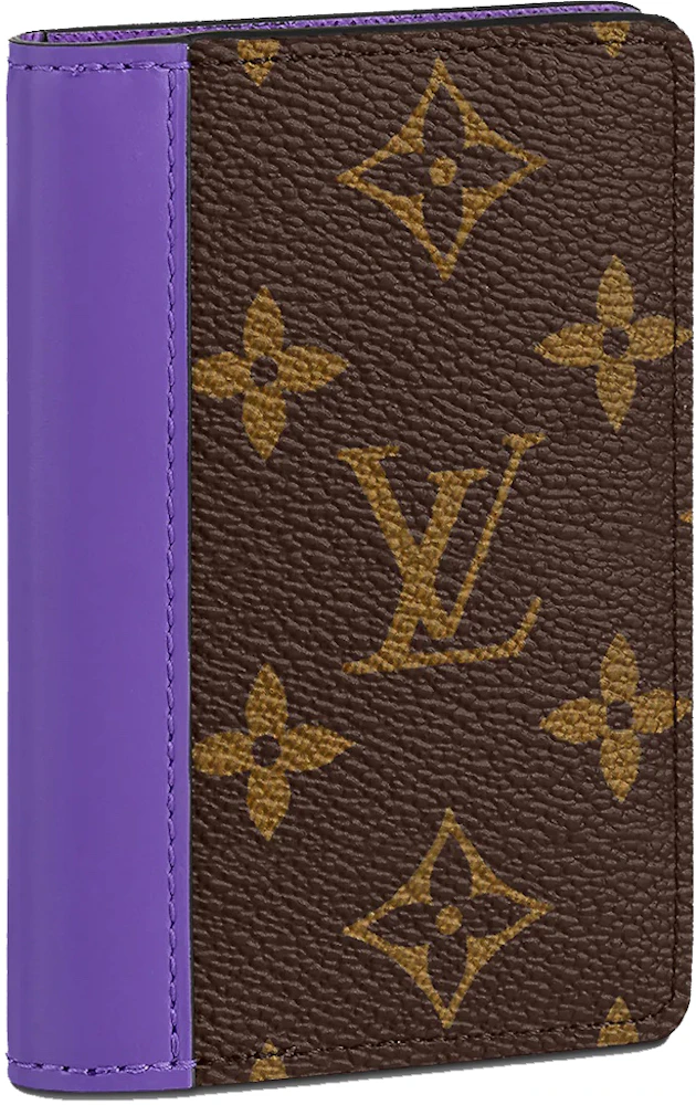 M81522 Louis Vuitton Monogram Macassar S-Lock Vertical Wearable Wallet- Purple