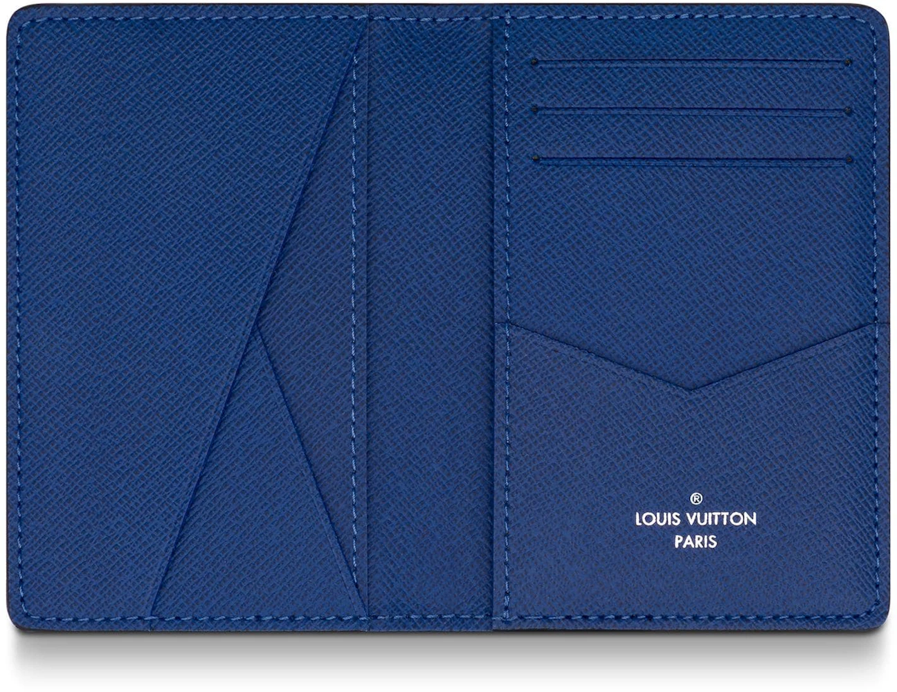 Louis Vuitton Pocket Organizer Monogram Pacific Taiga Blue in Taiga ...