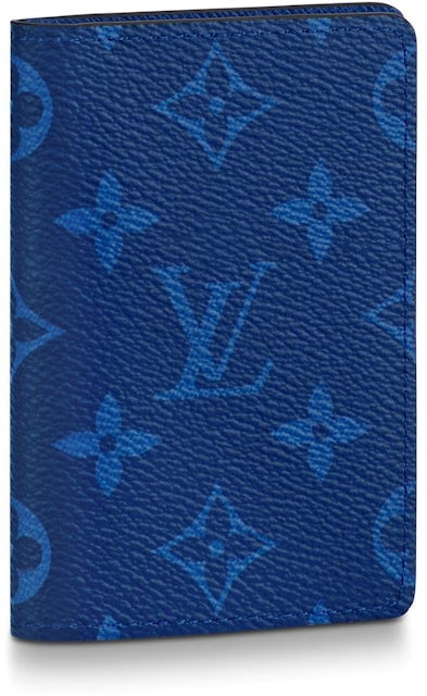 Louis Vuitton blue Virgil abloh pocket organizer wallet like new