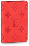 Louis Vuitton Navy Monogram Upside Down Pocket Organizer Wallet - SAVIC