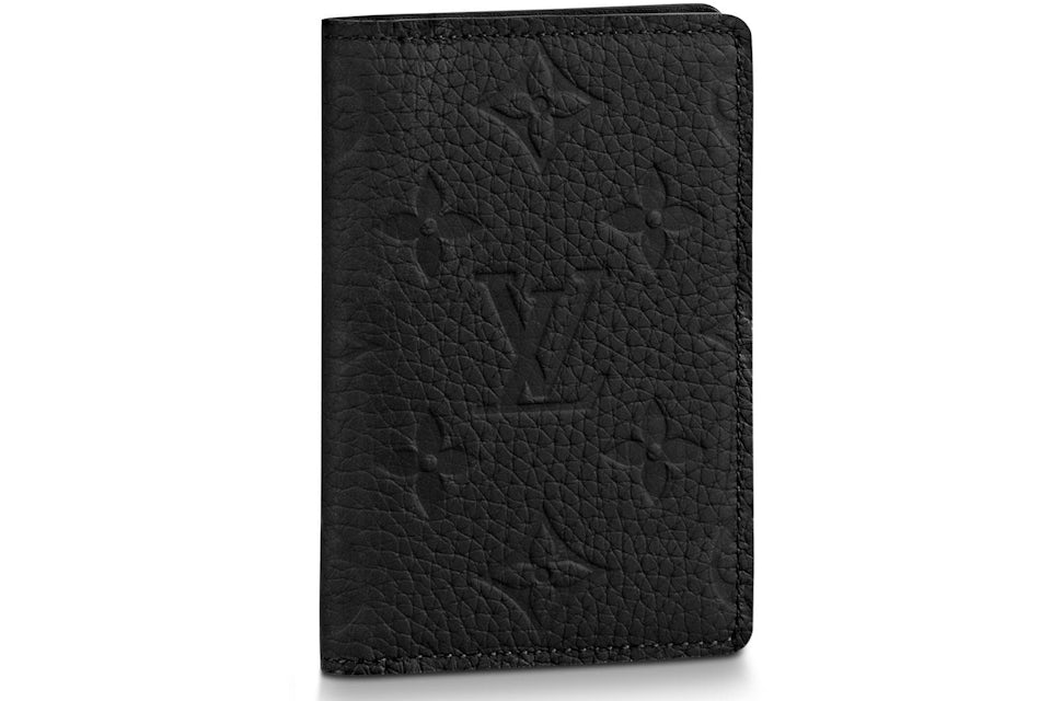 Louis Vuitton Pocket Organizer Monogram Taurillon Noir in Taurillon Cowhide  Leather - US