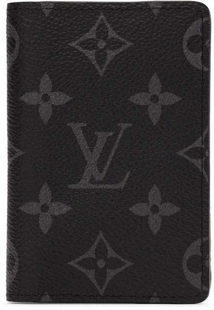 spiralformet Med andre band Ordsprog Louis Vuitton Pocket Organizer Monogram Eclipse NM Grey in Canvas