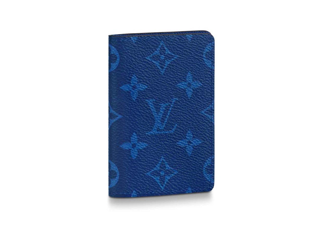 Pre-owned Louis Vuitton Pocket Organizer Navy Blue
