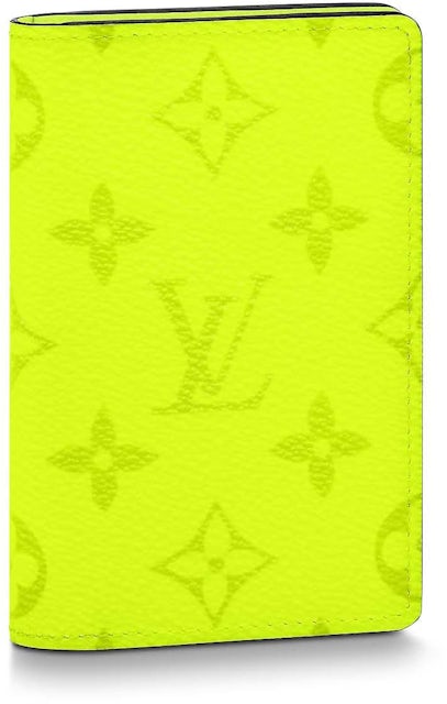 Louis Vuitton Pocket Organizer Monogram Neon Yellow