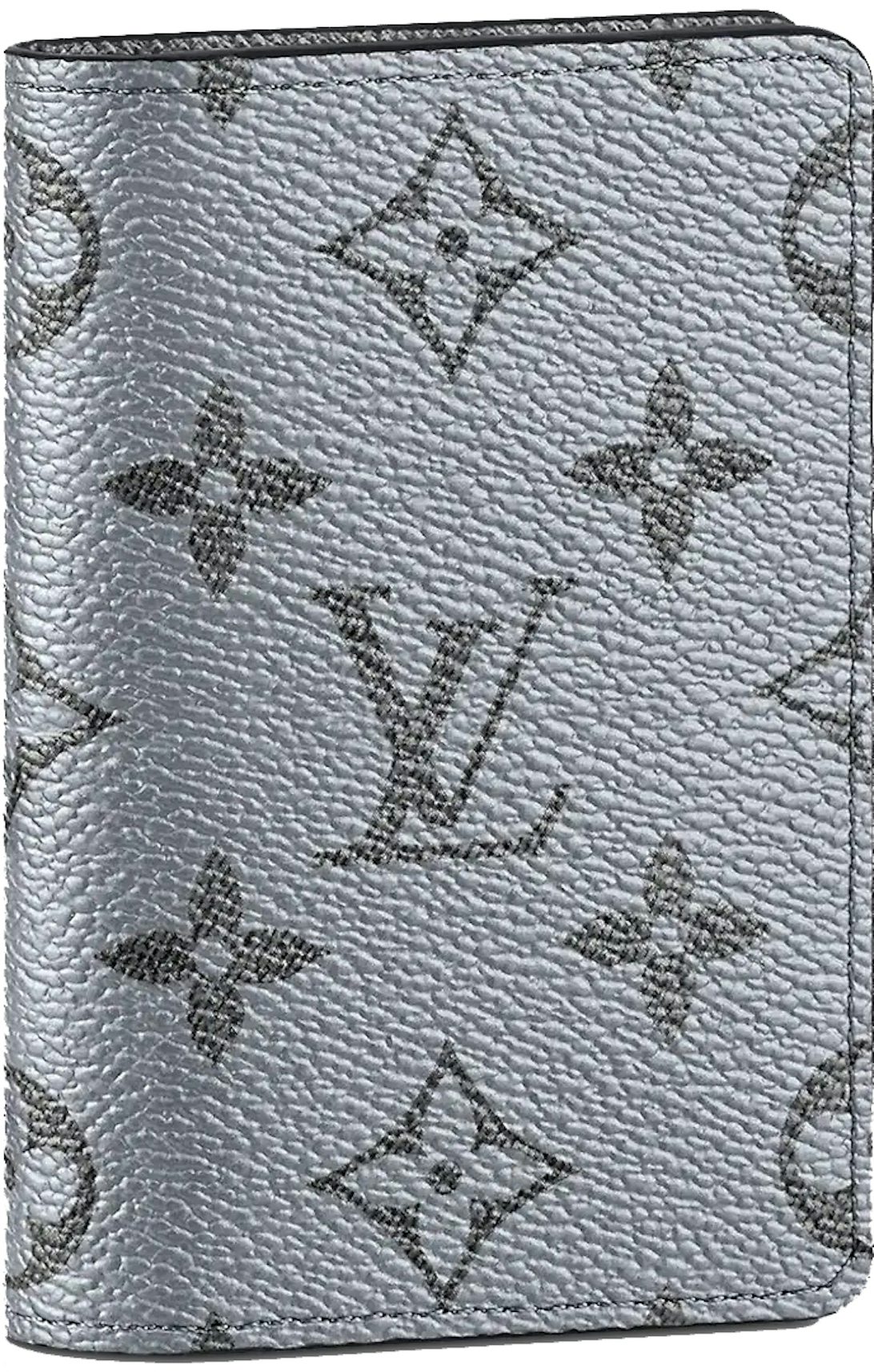 Louis Vuitton Silver Mirror Virgil Pocket Organizer Wallet