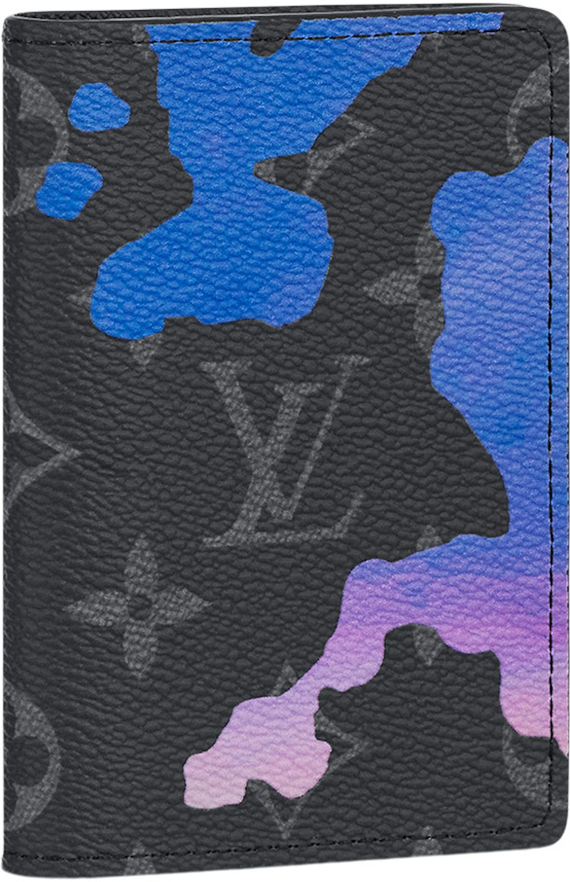 Louis Vuitton Pocket Organizer Sunrise Monogram Eclipse Black/Grey/Blue  Multi in Coated Canvas - US