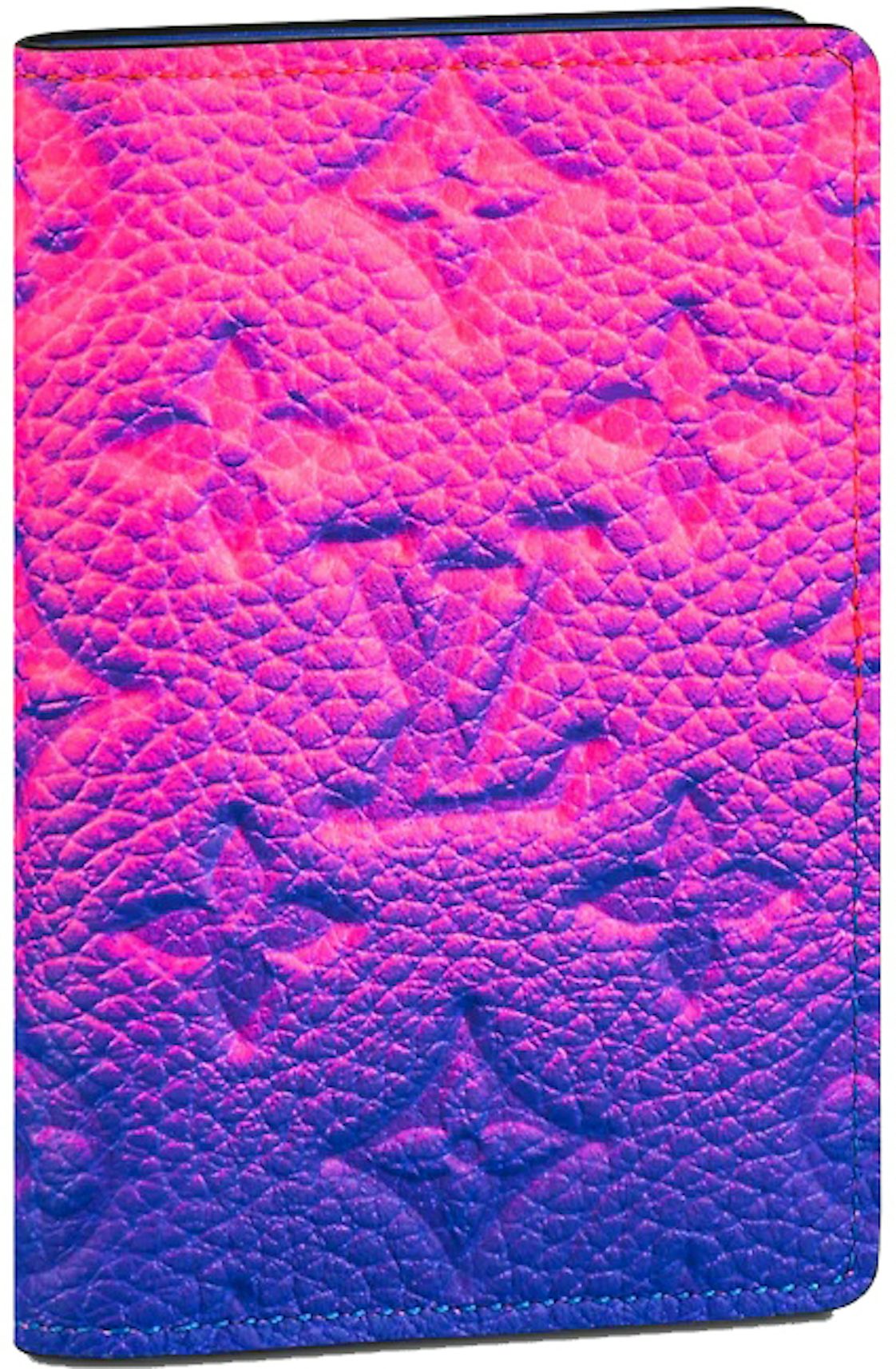 Louis Vuitton Pocket Organizer Taurillon Illusion Blue/Pink in