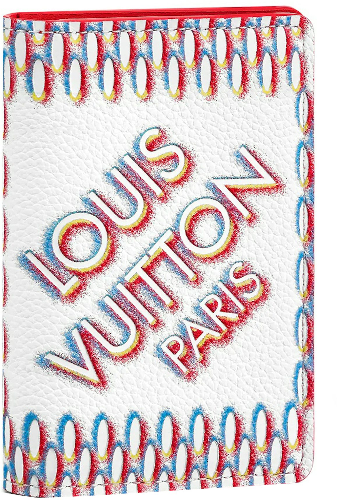 Louis Vuitton Pocket Organizer White Damier Spray in Cowhide Leather with  Silver-tone - US