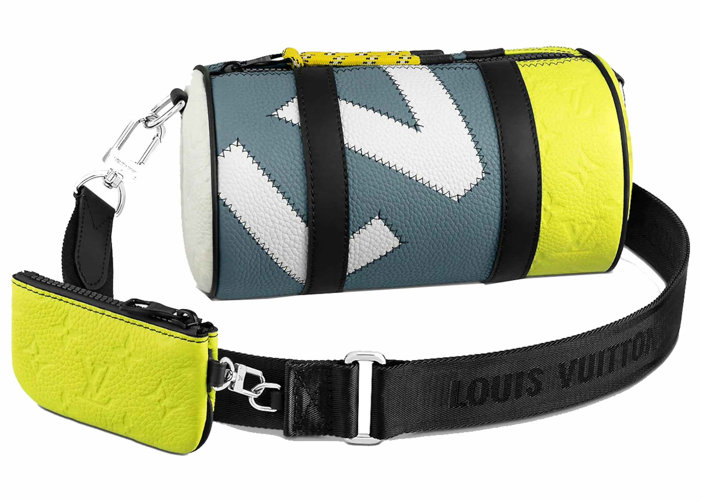 Blinding Bright LV!!! Louis Vuitton Duo Sling bag in Neon Yellow. 